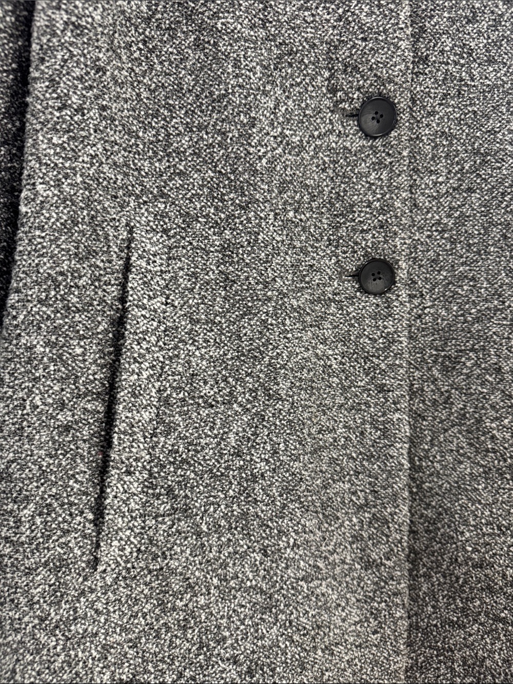 Old Navy Textured Boucle Gray Oversized Pea Coat Sz XXL - Picture 7 of 12